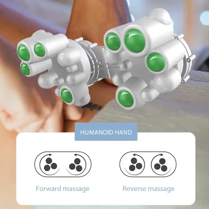 4 touches intelligent cervical cou épaule électrique taille dos Shiatsu Massage oreiller chauffé siège de voiture