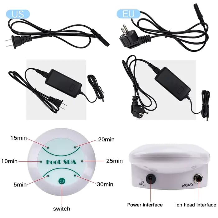 Mini masseur de bain de spa pour les pieds, machine de nettoyage ionique, poignées de machine de spa Aqua Cell, tableau de bain de pieds de bœuf, relaxation
