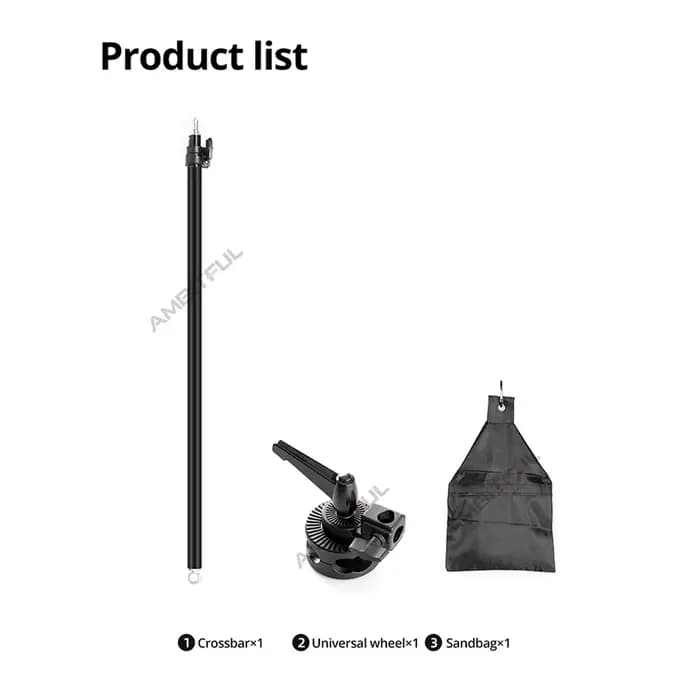 Bras de flèche télescopique pour Studio Photo, 75-140cm, 30 "-55", support transversal avec sac de sable pour Flash/ Speedlite