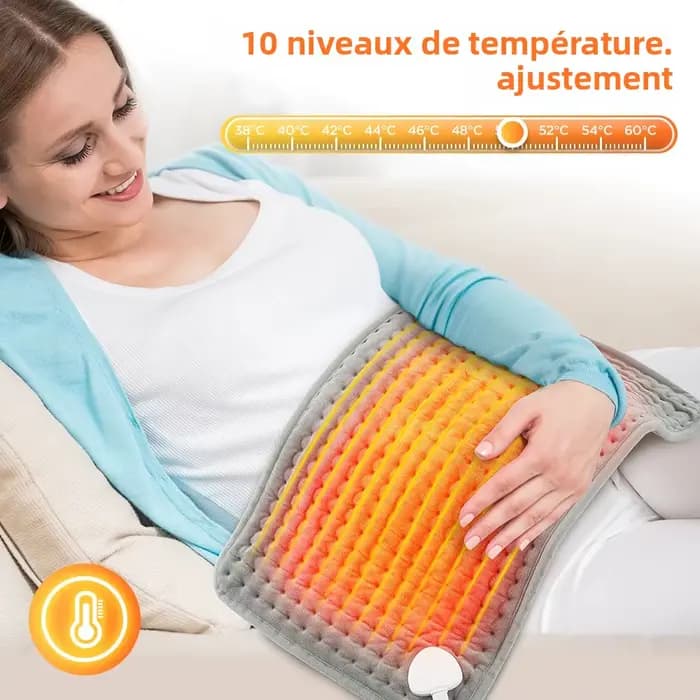 Coussin chauffant électrique 30x60cm