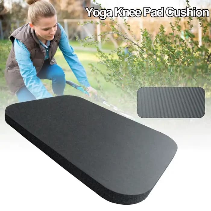 Coussin de protection noir pour genoux en éponge