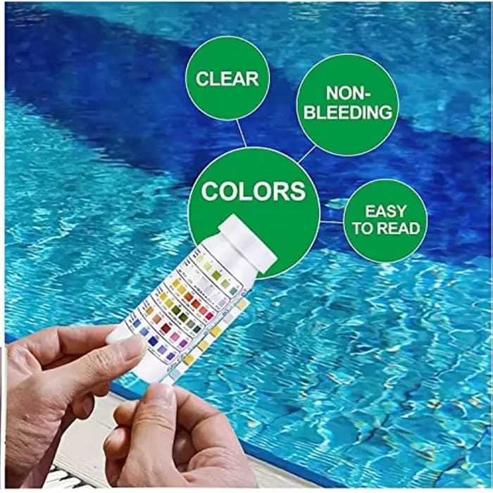 Bandelettes de test pour spa à 6 voies, 50 bandelettes de test pour piscine, eau, bain à remous, combo ine, brome, PH, alcalinité, acide cyanurique