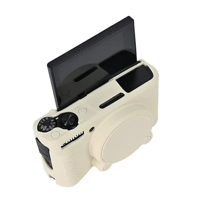 SX740HS coque en caoutchouc souple en Silicone pour Canon PowerShot SX740 HS SX730HS SX730 peau de couverture en caoutchouc avec capuchon d'objectif