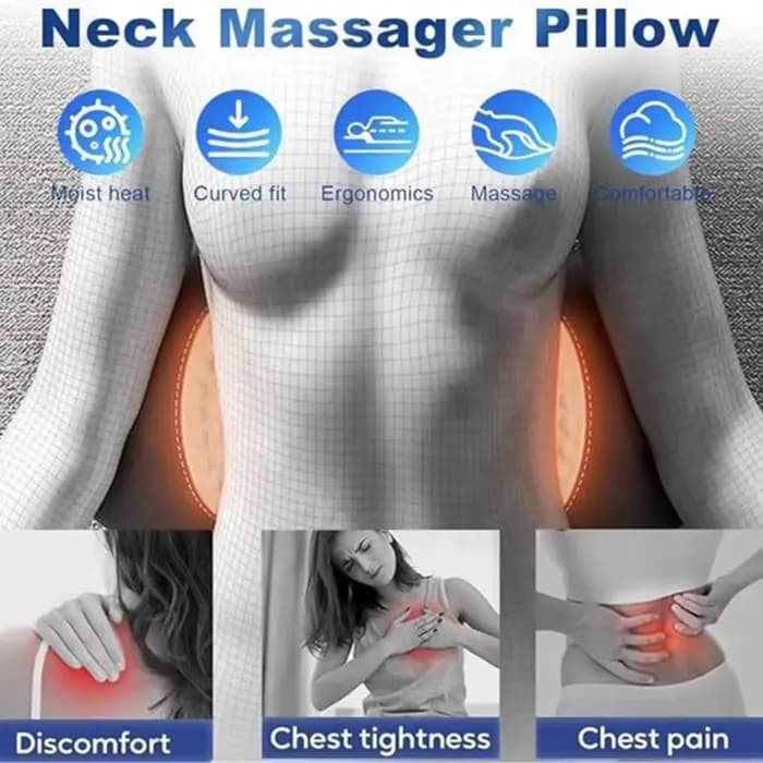 Masseur dorsal multifonctionnel 3-en-1 avec fonction de soulagement pour le sommeil