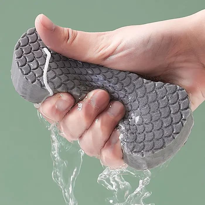 Éponge de bain exfoliante