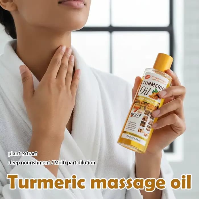 Huile de massage au curcuma et au miel 200ml
