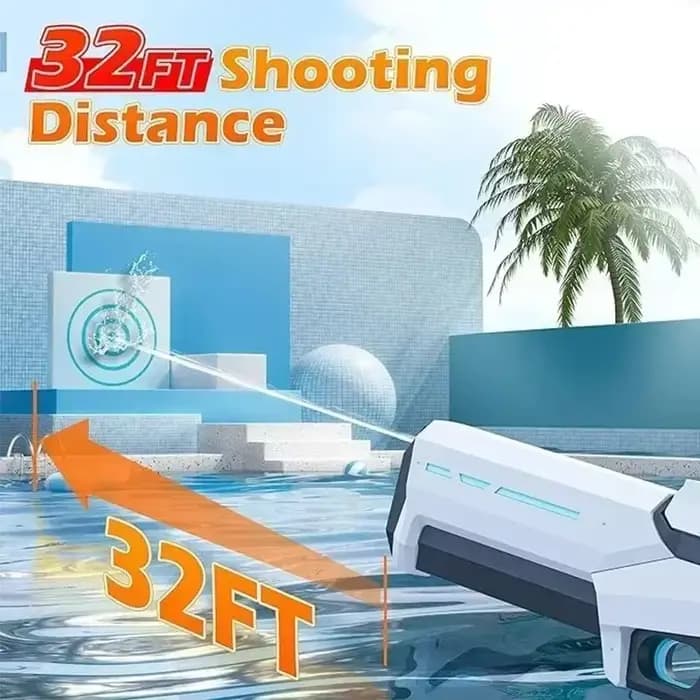 Pistolet à eau électrique à absorption d'eau automatique, divertissement de piscine de plage en plein air, pistolet à eau pour adultes et enfants