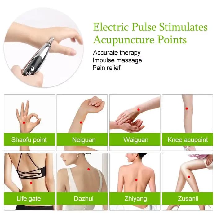 Stylo d'acupuncture électronique rechargeable