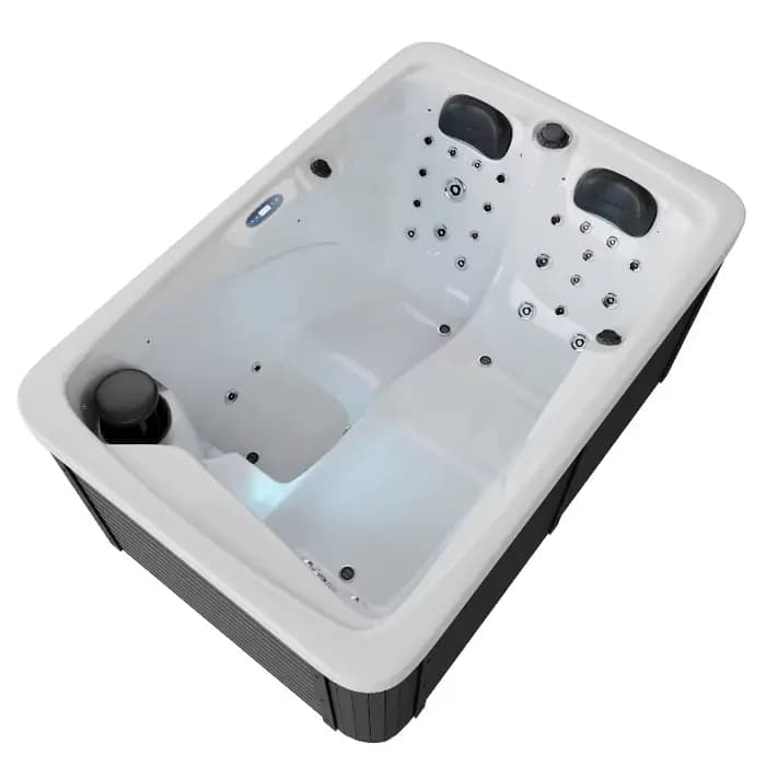 Baignoires d'hydromassage extérieures en acrylique pour 2 personnes, jacuzzi, machine de massage certifiée CE, baignoire à remous moderne pour la maison, l'hôtel, la salle de sport