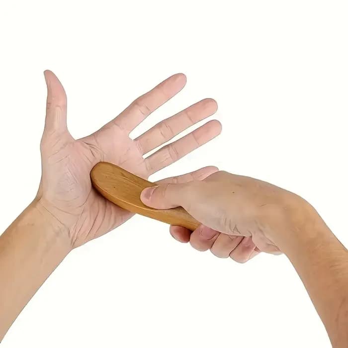 1 bâton de massage en bois portable