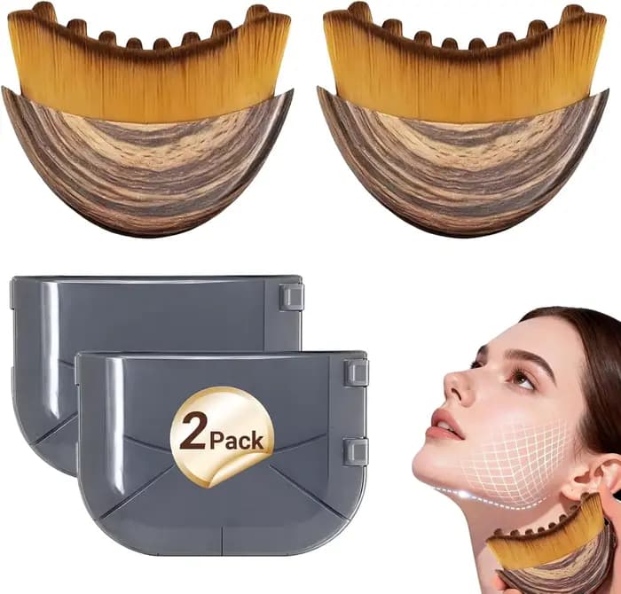 Brosse de massage pour drainage lymphatique du visage