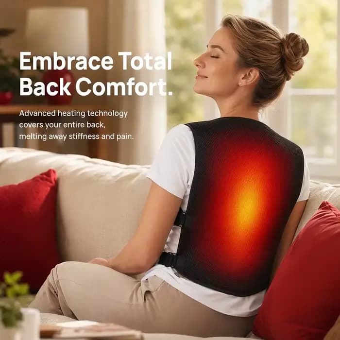 Coussin chauffant électrique USB pour le dos