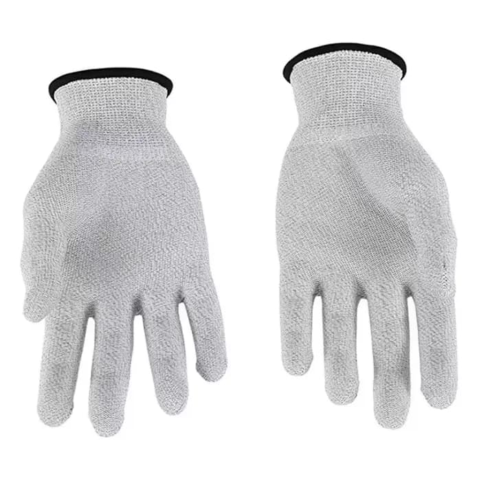 Offre spéciale TENS/EMS gants de Massage 4 Mode stimulateur musculaire de la paume Portable beauté physiothérapie poche soulagement de la douleur masseur gant