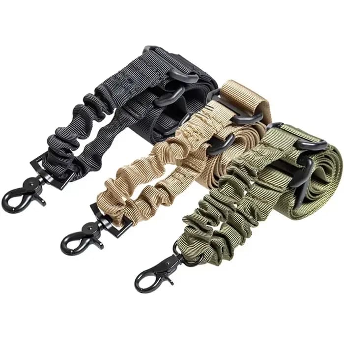 Écharpe de chasse tactique simple à trois points, sangle d'épaule réglable pour fusil, équipement de tir en plein air, accessoires de transport pour pistolet
