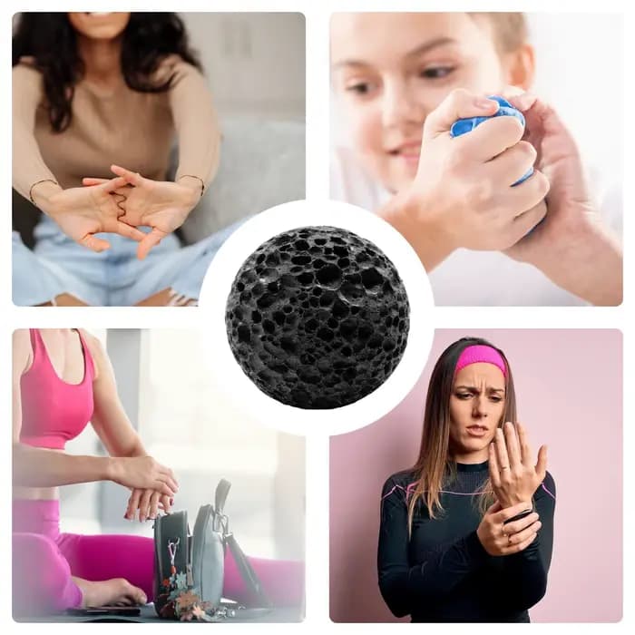 Balle de massage en pierre naturelle pour les mains