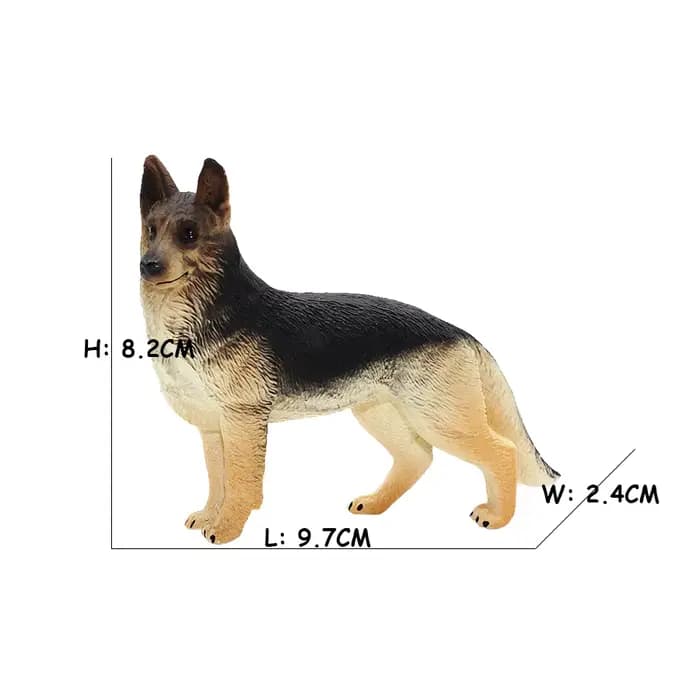 Border collie Labrador caniche Chihuahua chien Figurines d'animaux figurine modèles de jouets décor à la maison enfants cadeaux animaux de ferme en plastique