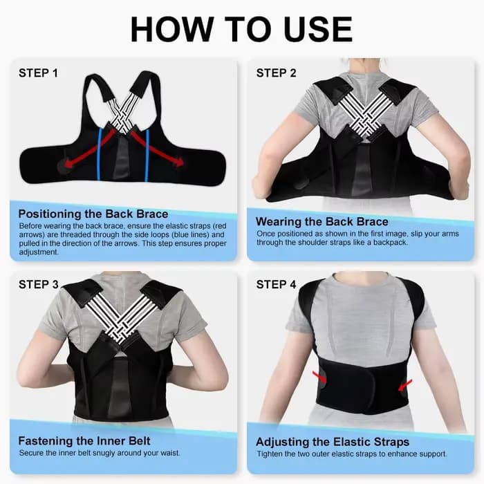 Correcteur de posture pour femmes et hommes