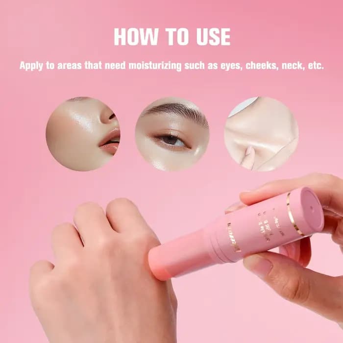 Baume rose coréen hydratant pour la peau, produit de base de maquillage, soin du visage, hydratant en profondeur, multifonctionnel