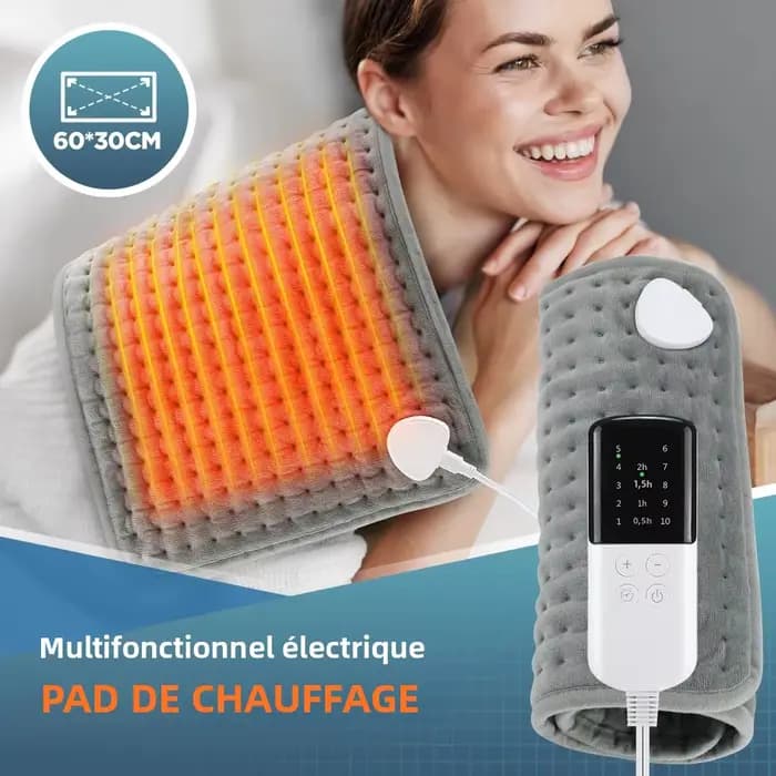 Coussin chauffant électrique 30x60cm