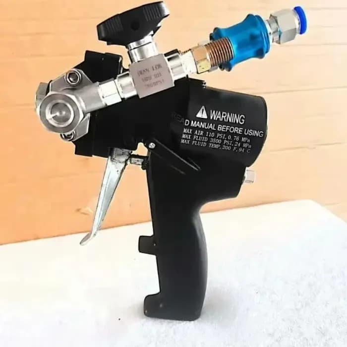 Pistolet de pulvérisation de mousse de polyuréthane PU P2, pistolet PU 35Mpa avec combinaison d'accessoires