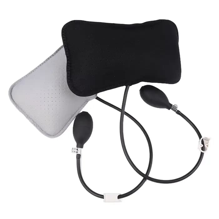 Oreillers conception orthopédique pour soulager les maux de dos Portable cou épaule Posture Massage Correct coussin de soutien lombaire gonflable