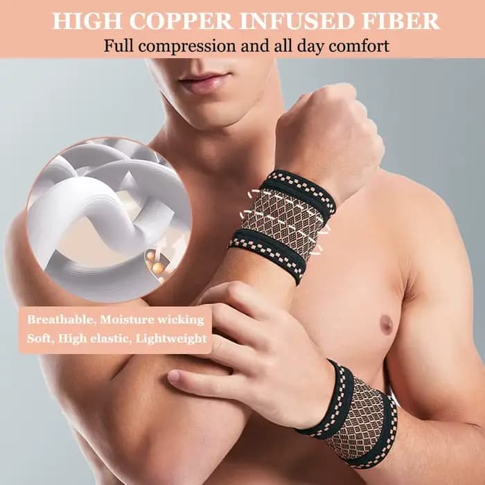 Manchons de poignet de Compression en cuivre