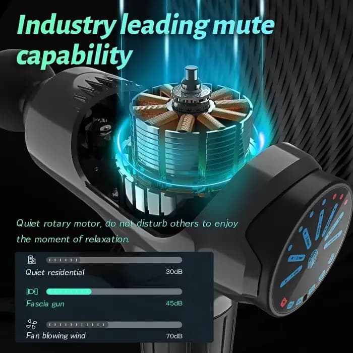 Pistolet de massage intelligent à vibrations professionnel