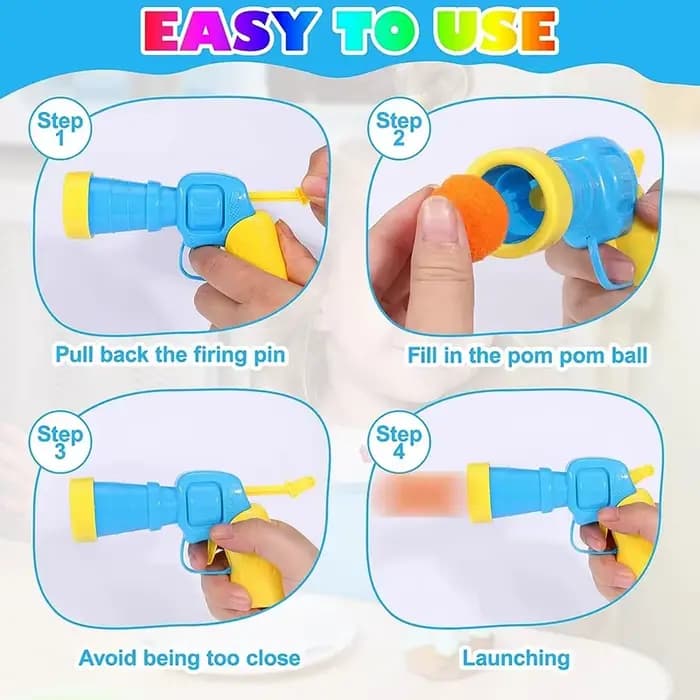 Jouets interactifs pour chat, jouet d'entraînement au lancement pour chaton, Mini pistolet de tir créatif, jeux de balle en peluche extensible, fournitures pour animaux de compagnie