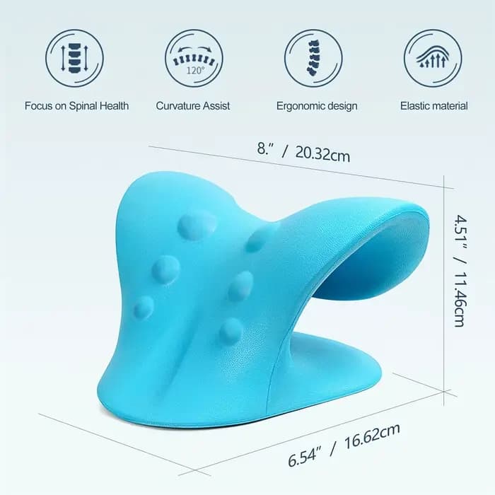 Oreiller relaxant pour le cou et les épaules en forme de C