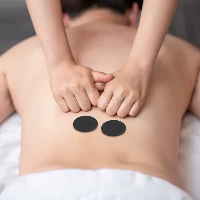 6 pierres volcaniques pour massage à chaud