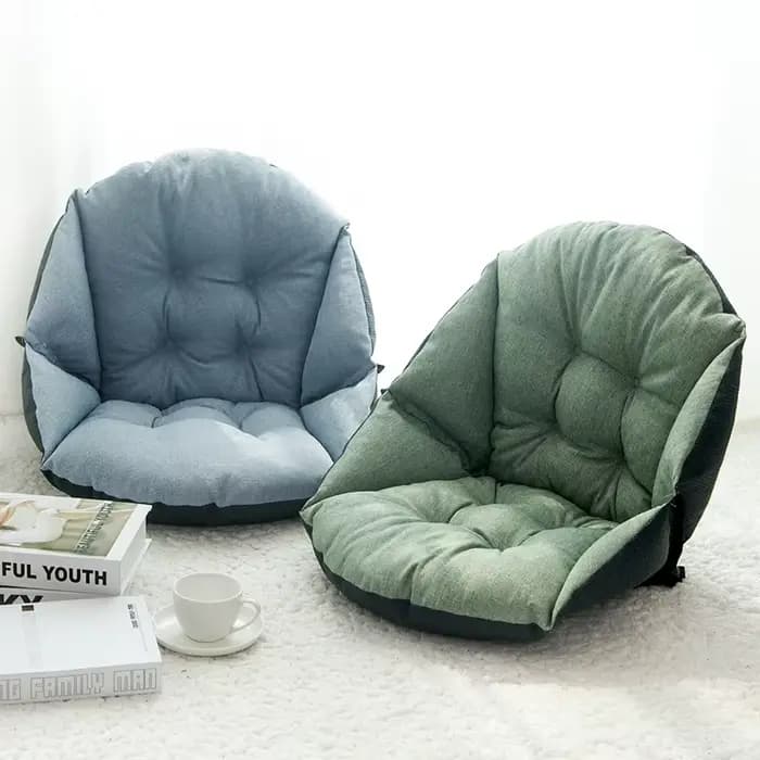 Coussin de siège semi-fermé avec dossier et coussin
