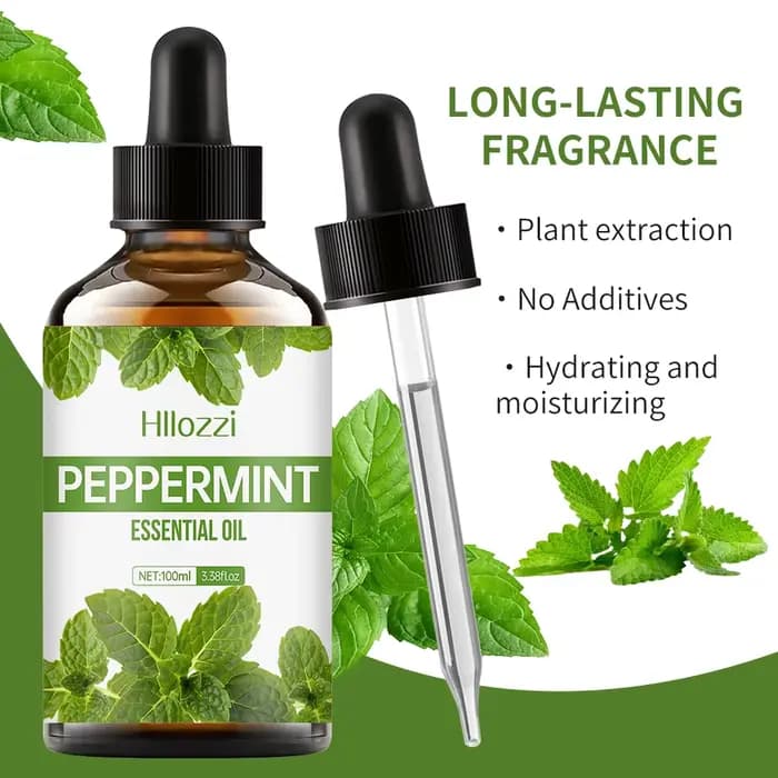 L'huile essentielle de massage corporel à la menthe poivrée est parfaite