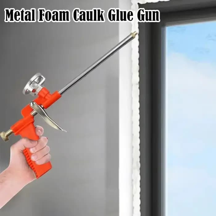 Pistolet applicateur de mastic expansif en polyuréthane, robuste, avec gâchette, pour la construction résidentielle et l'étanchéité des fenêtres