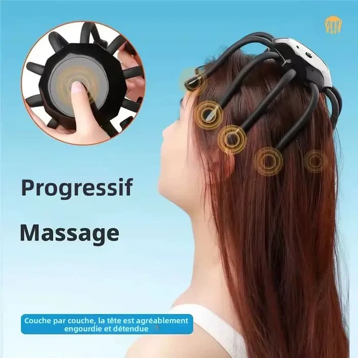 Appareil de massage intelligent pour la tête