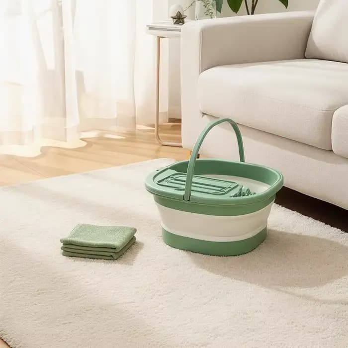 Baignoire pliable en TEP pour les pieds