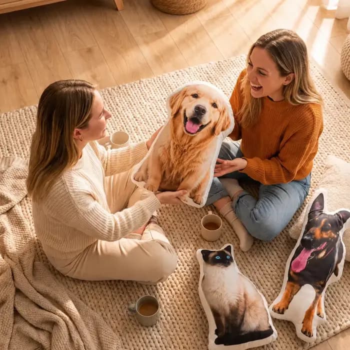 Coussin personnalisé avec photo d'animal