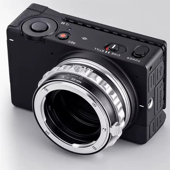 Adaptateur d'objectif K&F CONCEPT Nik(G) vers appareil photo L pour objectifs Nikon G F AI vers boîtiers d'appareil photo Sigma Leica Panasonic L, mise au point manuelle