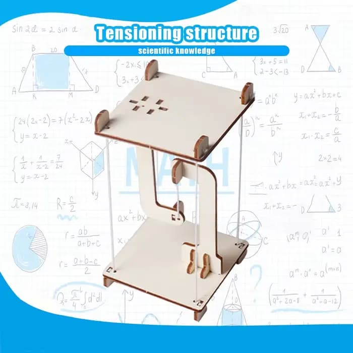 Sé structure de tension science petite production petite invention bricolage éducation des enfants puzzle fait à la main matériel expérimental jouet