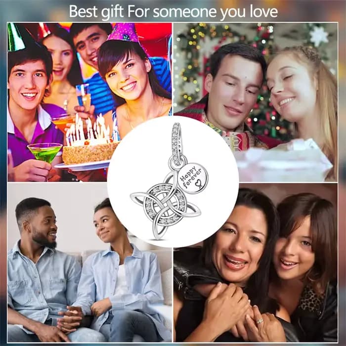 925 argent Sterling noeud celtique Romance liberté éternité pendentif breloque ajustement Original bracelets porte-bonheur femmes bijoux à bricoler soi-même cadeau