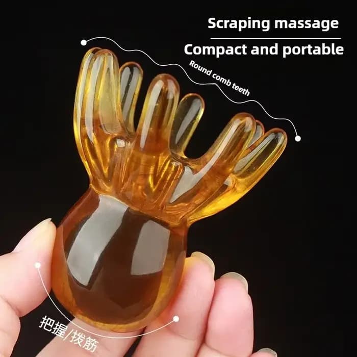 Peigne de Massage en résine poulpe