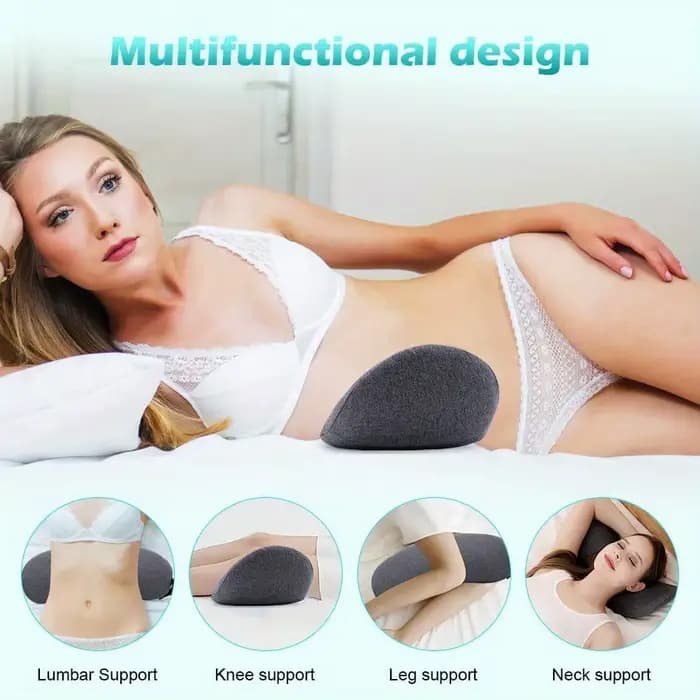 Oreiller lombaire orthopédique en mousse à mémoire de forme