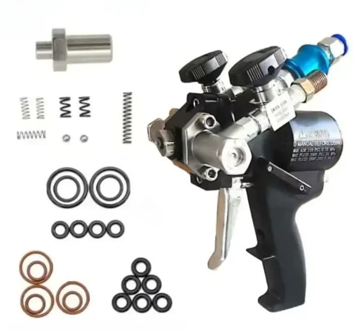 Pistolet de pulvérisation de mousse de polyuréthane PU P2, pistolet PU 35Mpa avec combinaison d'accessoires