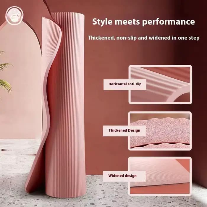 Tapis de yoga athlétique antidérapant de 10 mm pour l'entraînement à domicile