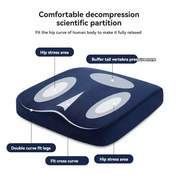 Coussin de bureau ergonomique en mousse à mémoire de forme