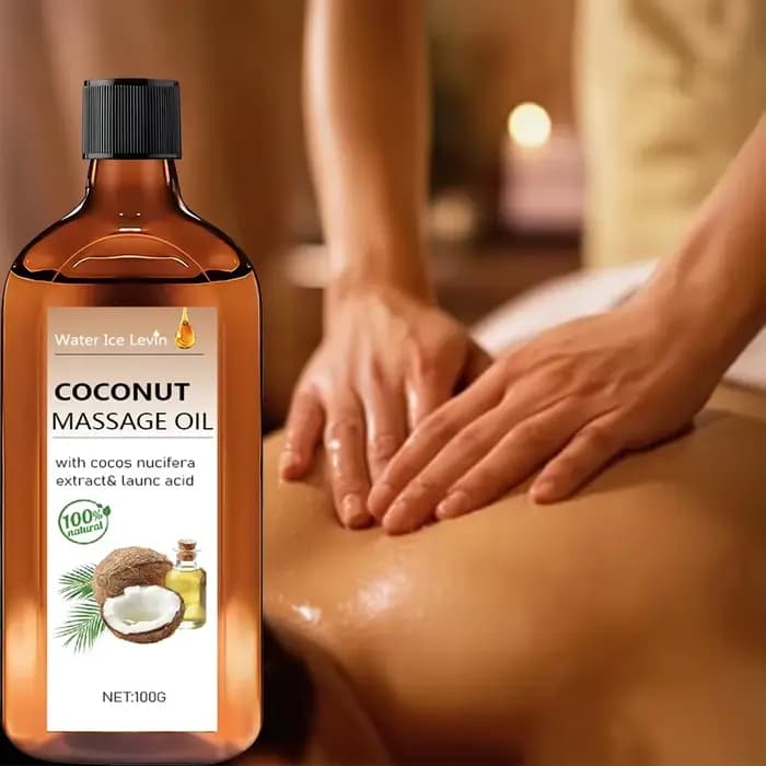 Huile de Massage Coco 100% Naturelle | Nutrition Intensive pour Peau Sèche en Hiver | Texture Fondante Non Grasse