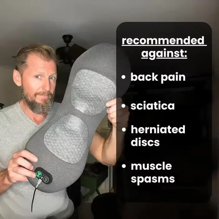 Emeka masseur de dos 3 en 1 avec lit de soulagement dormir Shiatsu tissus profonds Portable épaule bas du dos