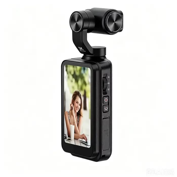 Nouvelle caméra d'action 4K, caméscope numérique de poche, stabilisation sur 3 axes, vision nocturne IR, caméra pour vlog, idéale pour un cadeau
