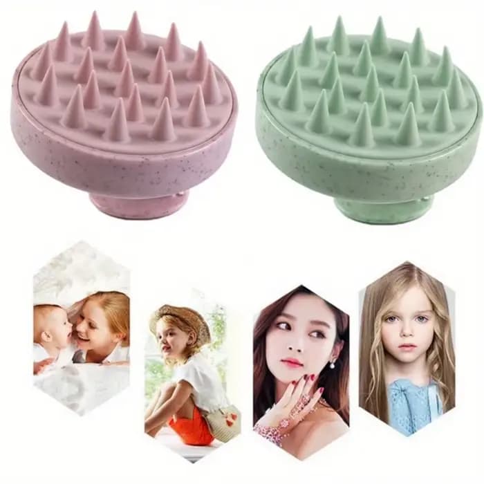 Brosse à shampoing en Silicone