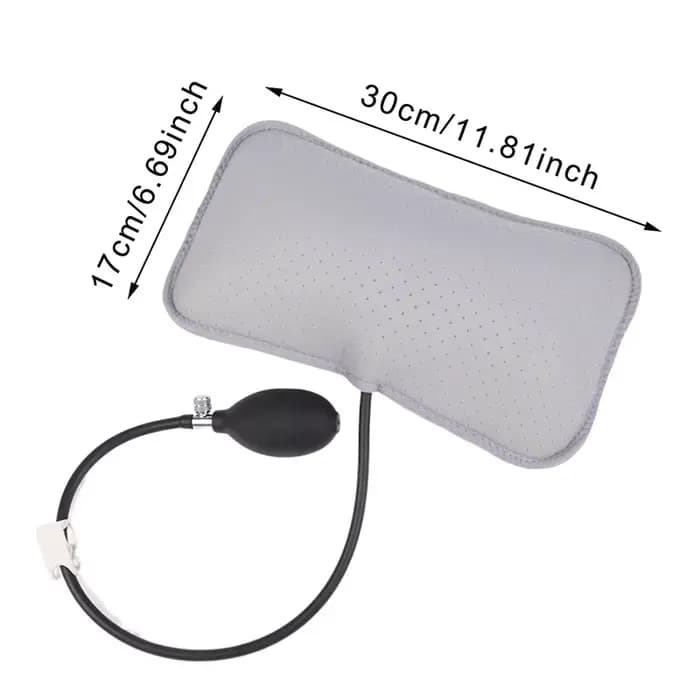 Oreillers conception orthopédique pour soulager les maux de dos Portable cou épaule Posture Massage Correct coussin de soutien lombaire gonflable