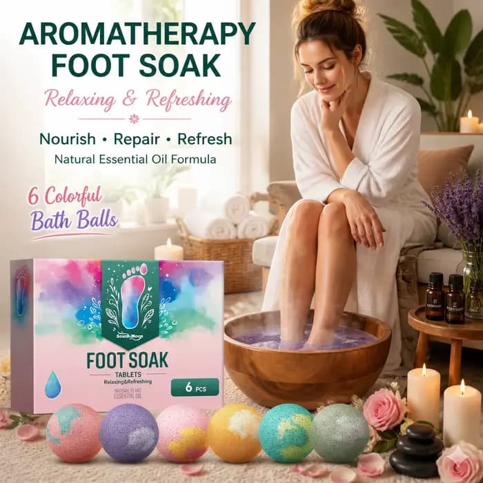 Balle de bain de pieds à l'aromathérapie